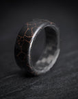 TruStone Black and Rose Gold Ring with Carbon Fiber Core