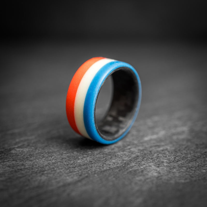 Red white and blue ring hotsell