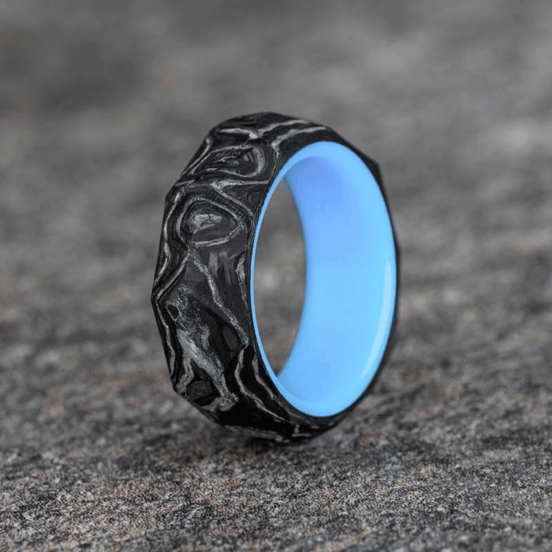 Blue marble ring discount