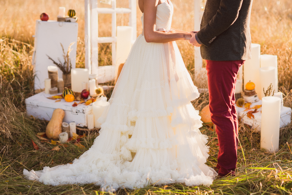 E6 Rings Fall Wedding