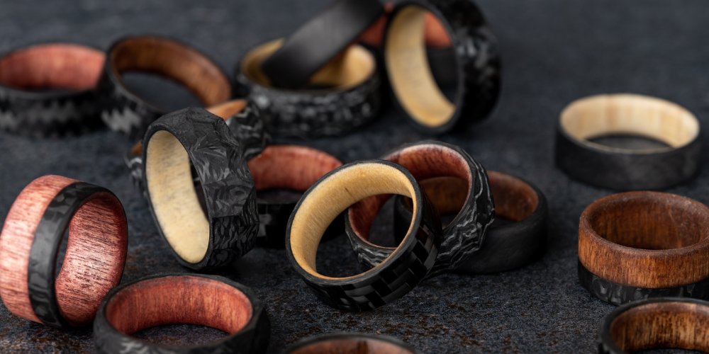 Carbon Fiber Wood Rings