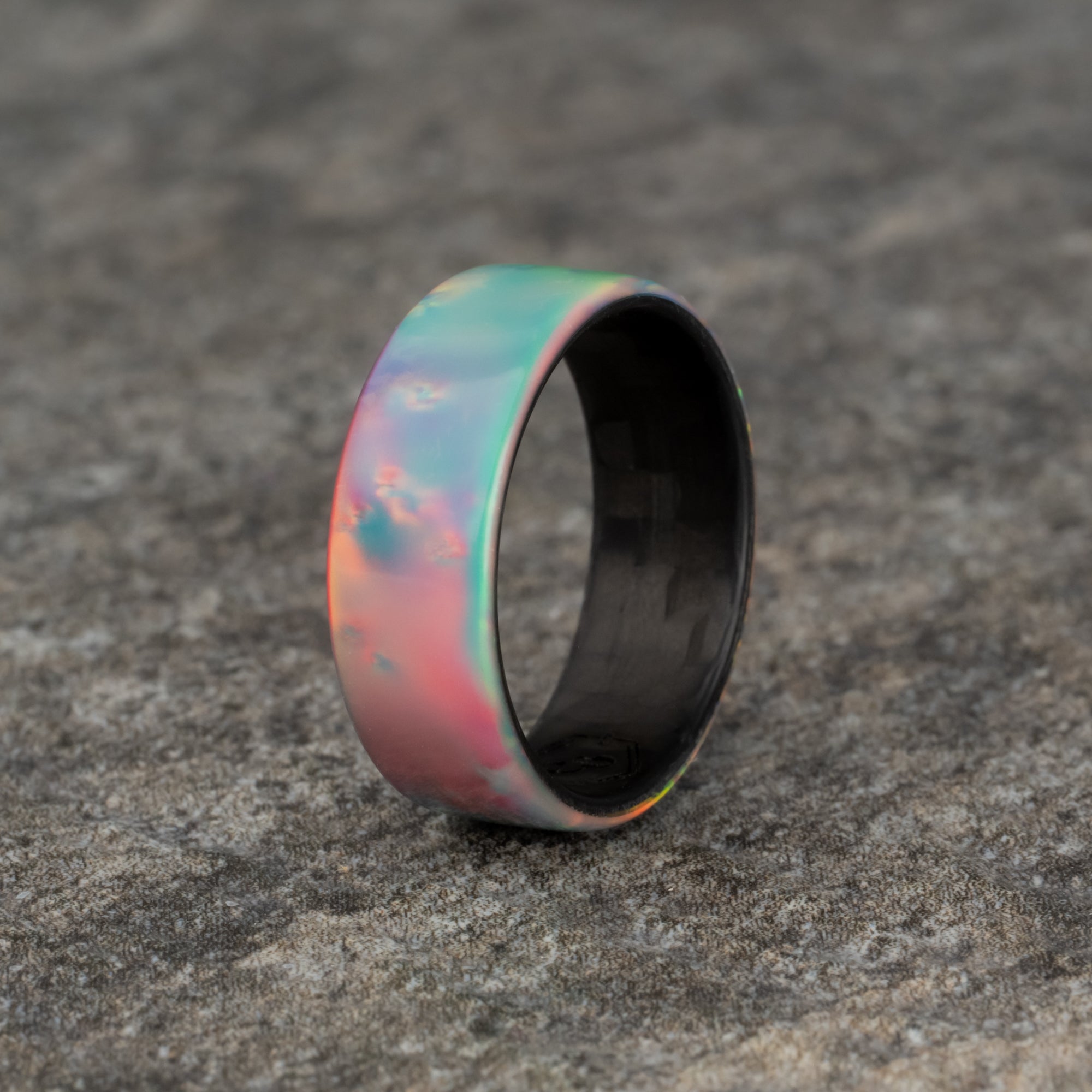 Polished White Synthetic Opal