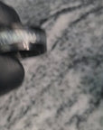 Polished Carbon Fiber Ring with Silver Texalium Center Stripe