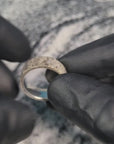 Polished Antler Ring with Polished Sterling Silver Core