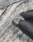 Polished Silver Texalium Ring with Brass Core