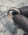Matte Carbon Fiber Ring with Antler Center Stripe and Antler Core
