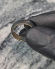 Rough Cut Carbon Fiber Ring with Brass Core