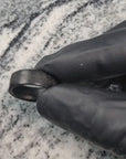 Polished Carbon Fiber Wave Pattern Ring