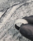Polished Synthetic Mother of Pearl Ring With Carbon Fiber Core