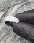 Polished White Corian Ring Size 20 for Josh