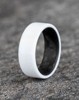 Polished White Corian Ring Size 20 for Josh