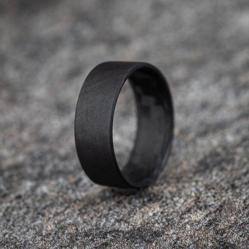Matte Ultra Thin Carbon Fiber Unidirectional Ring